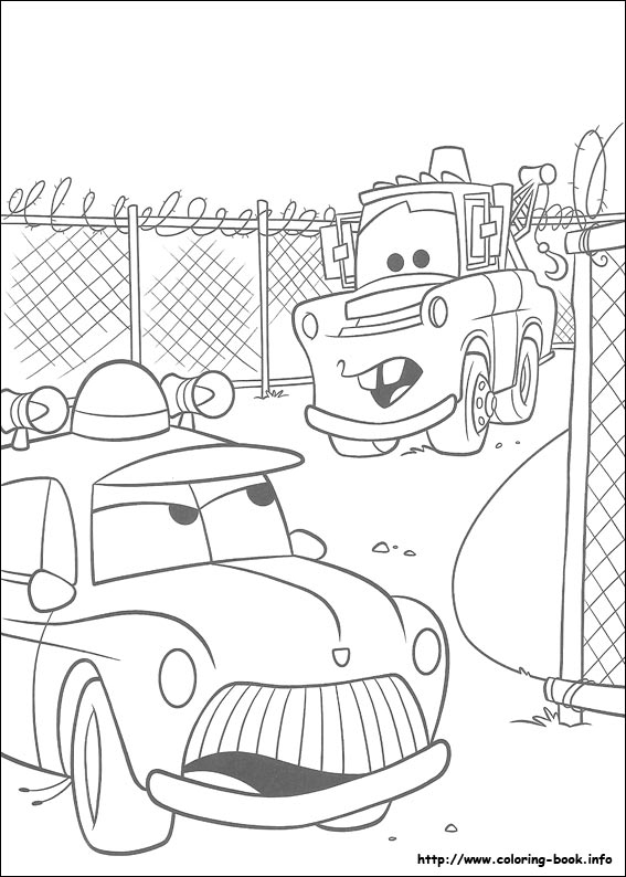 Plansa de colorat cu Cars pixar 139 45